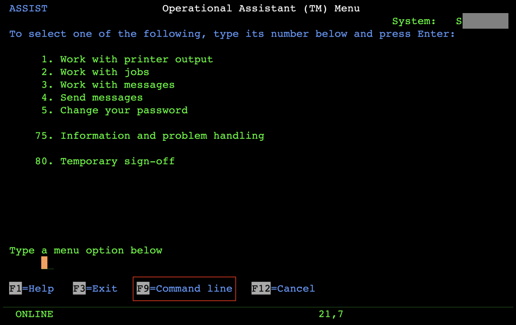 tn5250 keyboard mapping